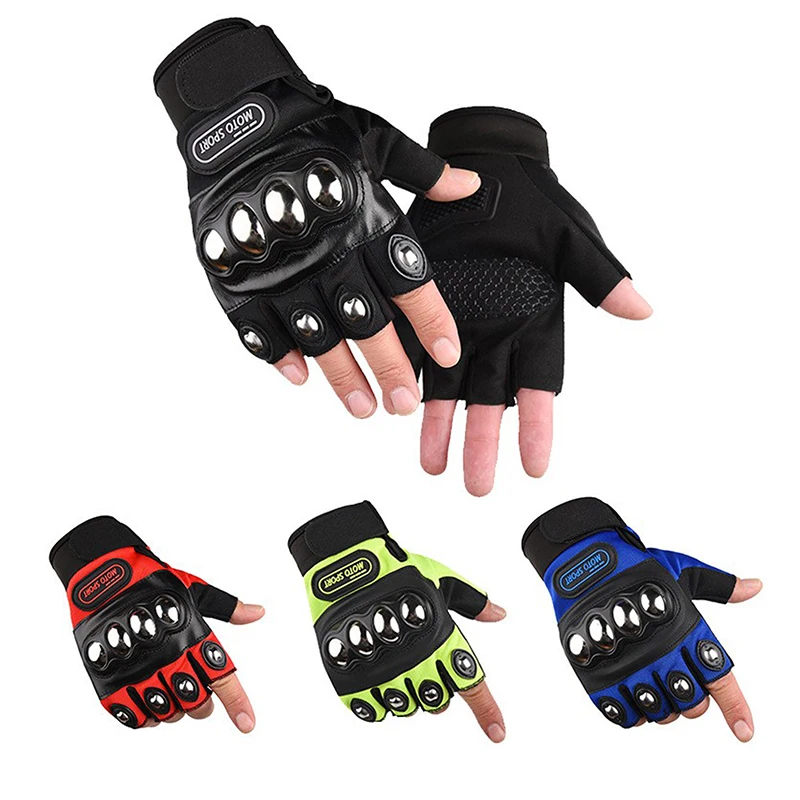 Motorcycle Glove Knuckle - Guantes de Motocicleta de Medio Dedo