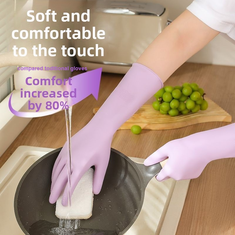 Guantes para lavar platos de l - Rubber Glove Cleaning reseña y precio