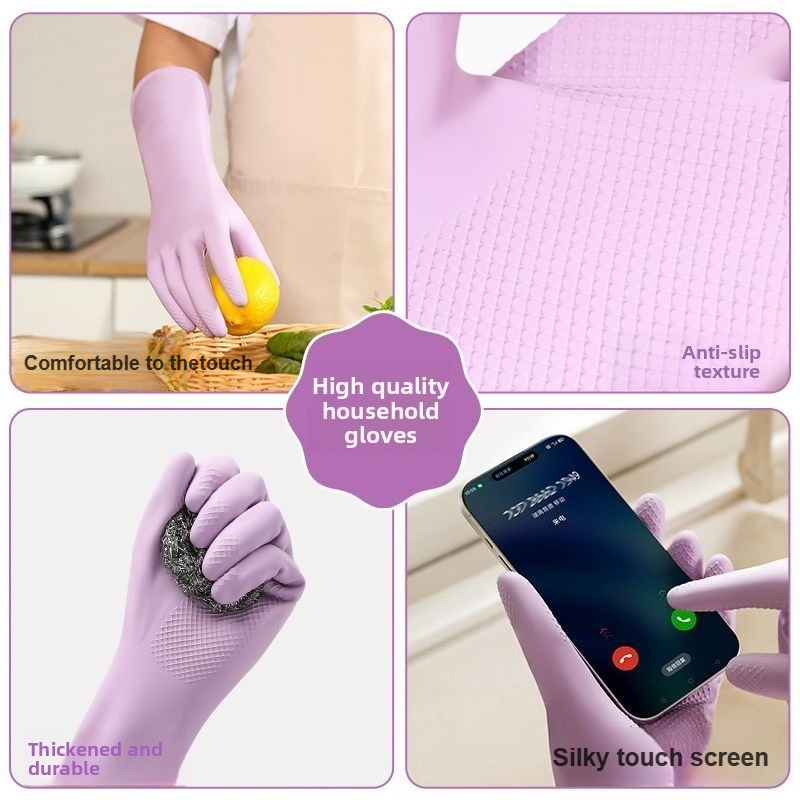 Guantes para lavar platos de l - Rubber Glove Cleaning reseña y precio