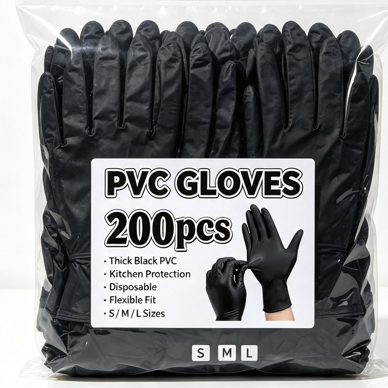 Guantes Negros Desechables Uni - Latex Disposable Glove reseña y precio