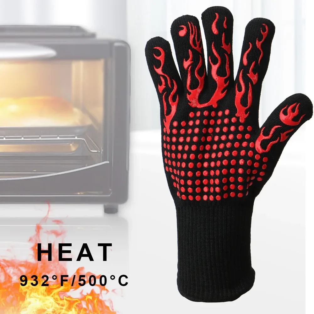 Guantes ignífugos antideslizan - Oven Mitt Silicone reseña y precio