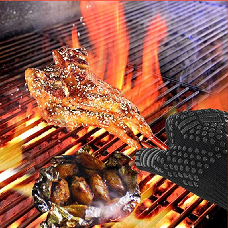 Guantes ignífugos antideslizan - Oven Mitt Silicone reseña y precio
