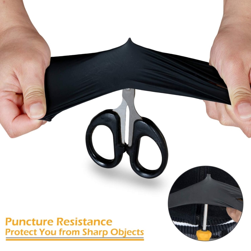 100 Guantes de Nitrilo Negros  - Latex Disposable Glove reseña y precio